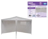 Conjunto Parede Gazebo Ráfia 2 Peças Branco 3x3m