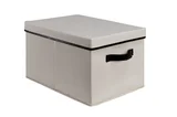 Caixa Organizadora 41x31x4,5cm com Tampa Bege