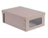 Organizador com Visor, Bege, 36x24x3cm