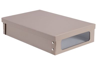 Organizador com Visor Bege, 49x31,5x3cm