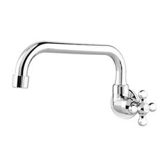 Torneira de Parede para Cozinha Marujá Bica Móvel Baixa Horizontal Cromado