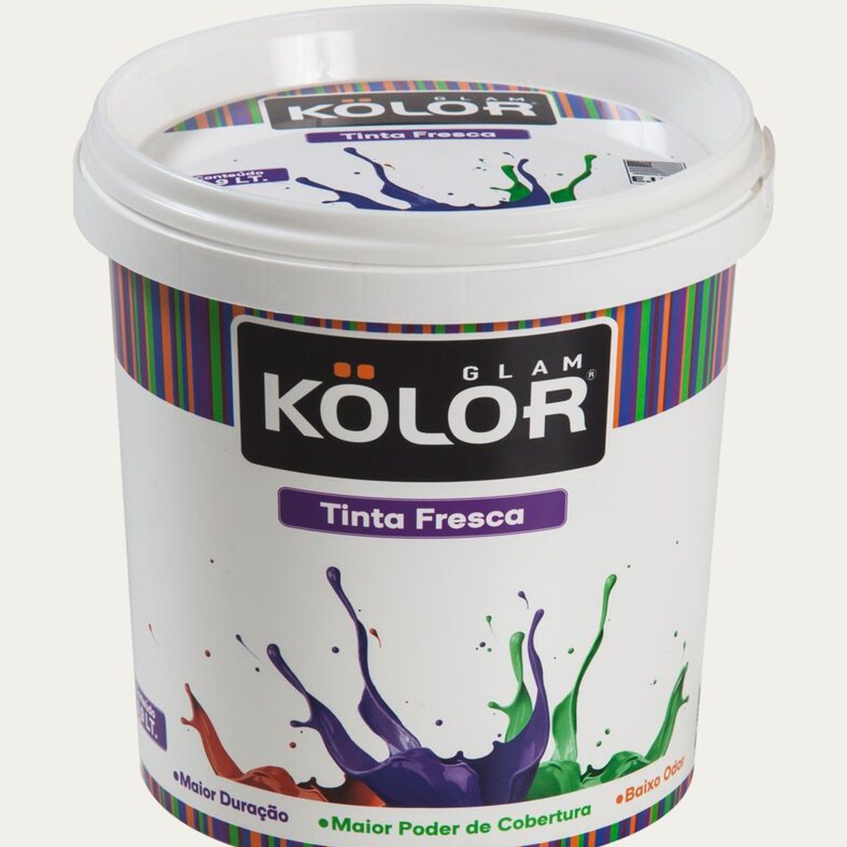 Tinta Semiacetinado Interior Deluxe 900ml Branco, marca Kolor - Foto Principal