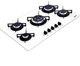 Cooktop a Gás 5 Bocas Tripla Chama, Branco