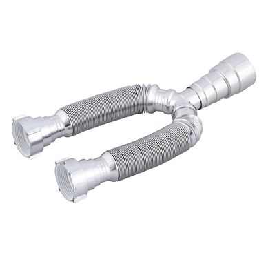 Tubo Extensor Duplo com Anel Plstico 1682, Cromado