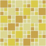 Pastilhas de Vidro Mondrian 30x30cm 4mm Brilhante Amarelo