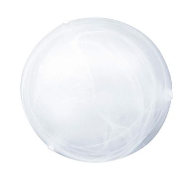 Plafon Redondo Laguna Vidro Murano Branco 27x27x9,5cm