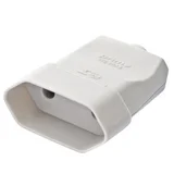 Tomada Movel 2P Cilindricos 10A 250V Tec Branco