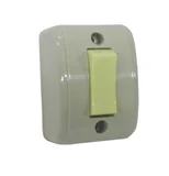 Interruptor Simples de Sobrepor 10A 205V Cinza
