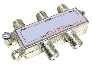 Divisor de Sinal para Cabo Coaxial 7,5cm 1x2 1 Pea