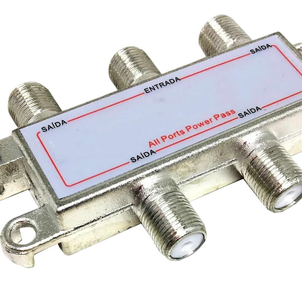 Divisor de Sinal para Cabo Coaxial 7,5cm 1x2 1 Peça, marca Foxmix - Foto Principal