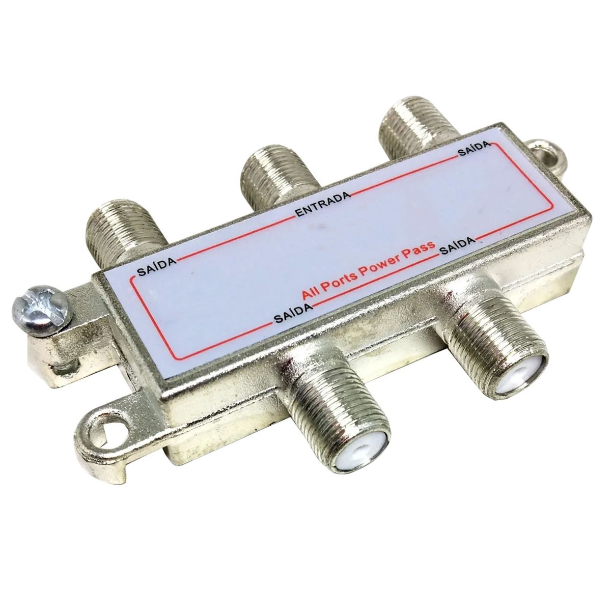 Divisor de Sinal para Cabo Coaxial 7,5cm 1x2 1 Peça, marca Foxmix - Foto Principal