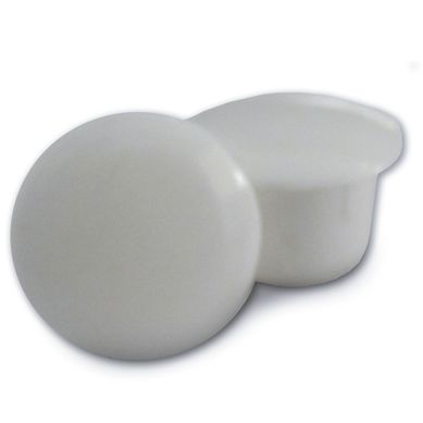 Tapa Furo Ct 10 Peas, 10mm, Branco
