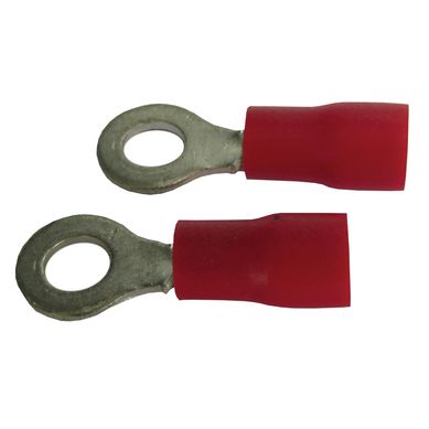 Terminal Anel Vermelho Para Fio/Cabo 0,5-1,5Mm2 Com 5 Peas