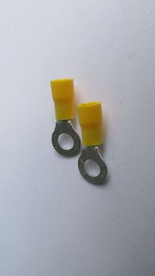 Terminal Anel Amarelo Para Fio/Cabo 4-6Mm2 Com 5 Peas