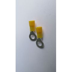 Terminal Anel Amarelo Para Fio/Cabo 4-6Mm2 Com 5 Peças