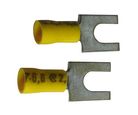 Terminal Forquilha Amarelo Para Fio/Cabo 4-6Mm2 Com 5 Peças