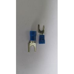 Terminal Forquilha Azul com 50 Peças