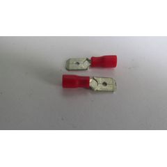 Terminal Fêmea Vermelho Para Fio/Cabo 1,5-2,5Mm2 Com 5 Peças