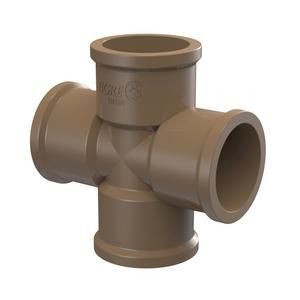 Cruzeta gua Fria Soldvel 25mm Marrom