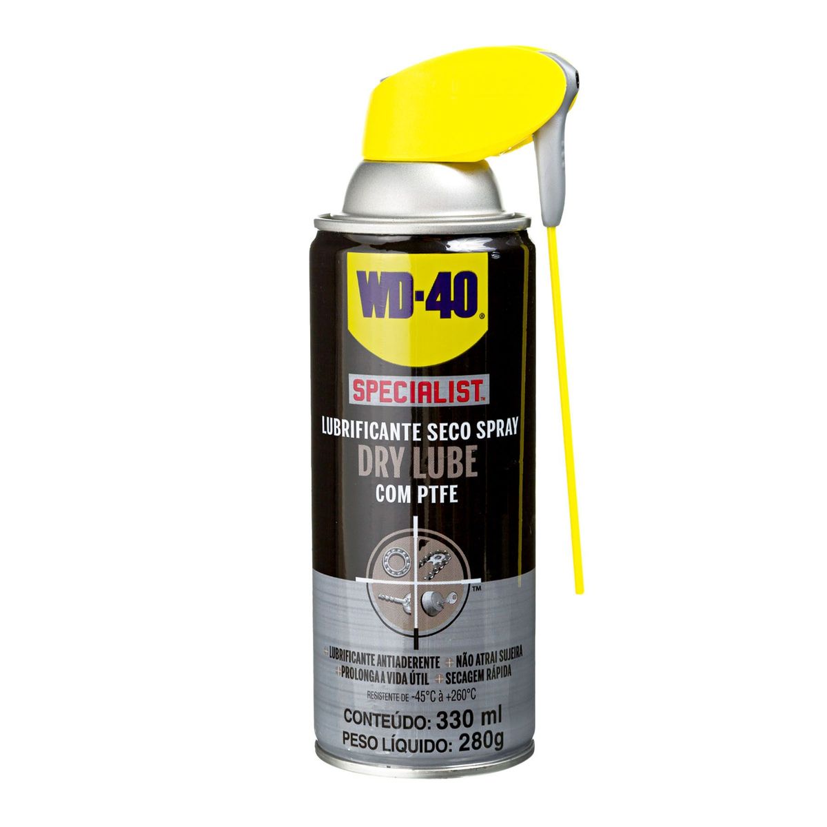 Óleo Lubrificante Seco WD-40 Specialist Spray Dry Lube 400ml Prata, marca WD-40 - Foto Principal