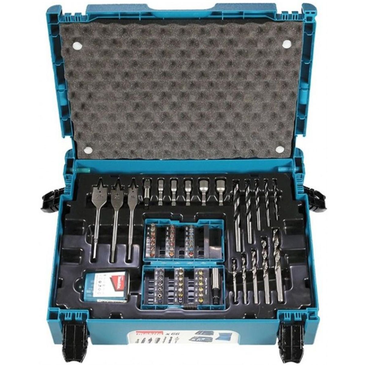 Jogo de Brocas e Bits Makpac 66 Peças, marca Makita - Foto 2