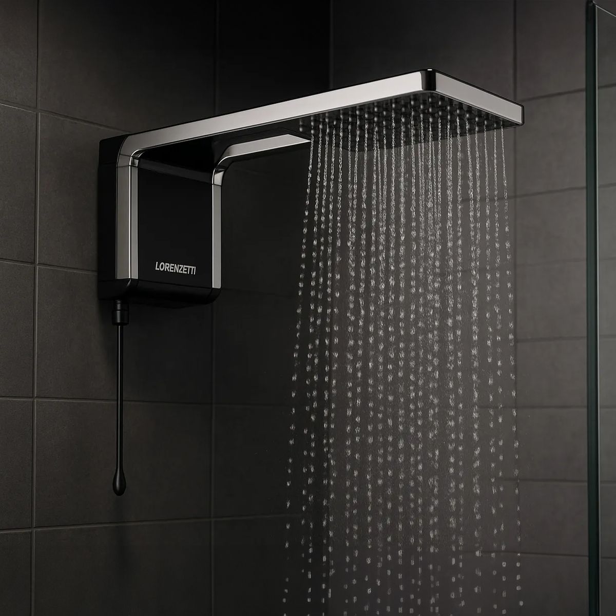 Chuveiro Acqua Storm Ultra 220V 6800W Black e Cromado, marca Lorenzetti - Foto Principal