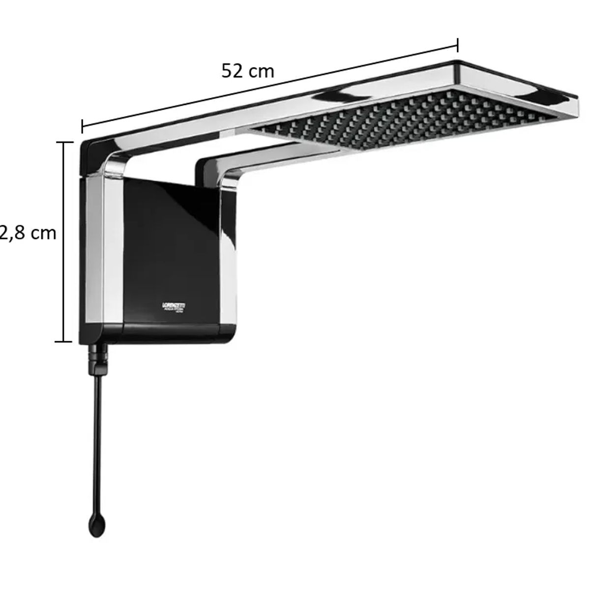 Chuveiro Acqua Storm Ultra 220V 6800W Black e Cromado, marca Lorenzetti - Foto 2