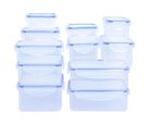 Conjunto 11 Potes Clip Transparente 44x33x43 Just Home Collection
