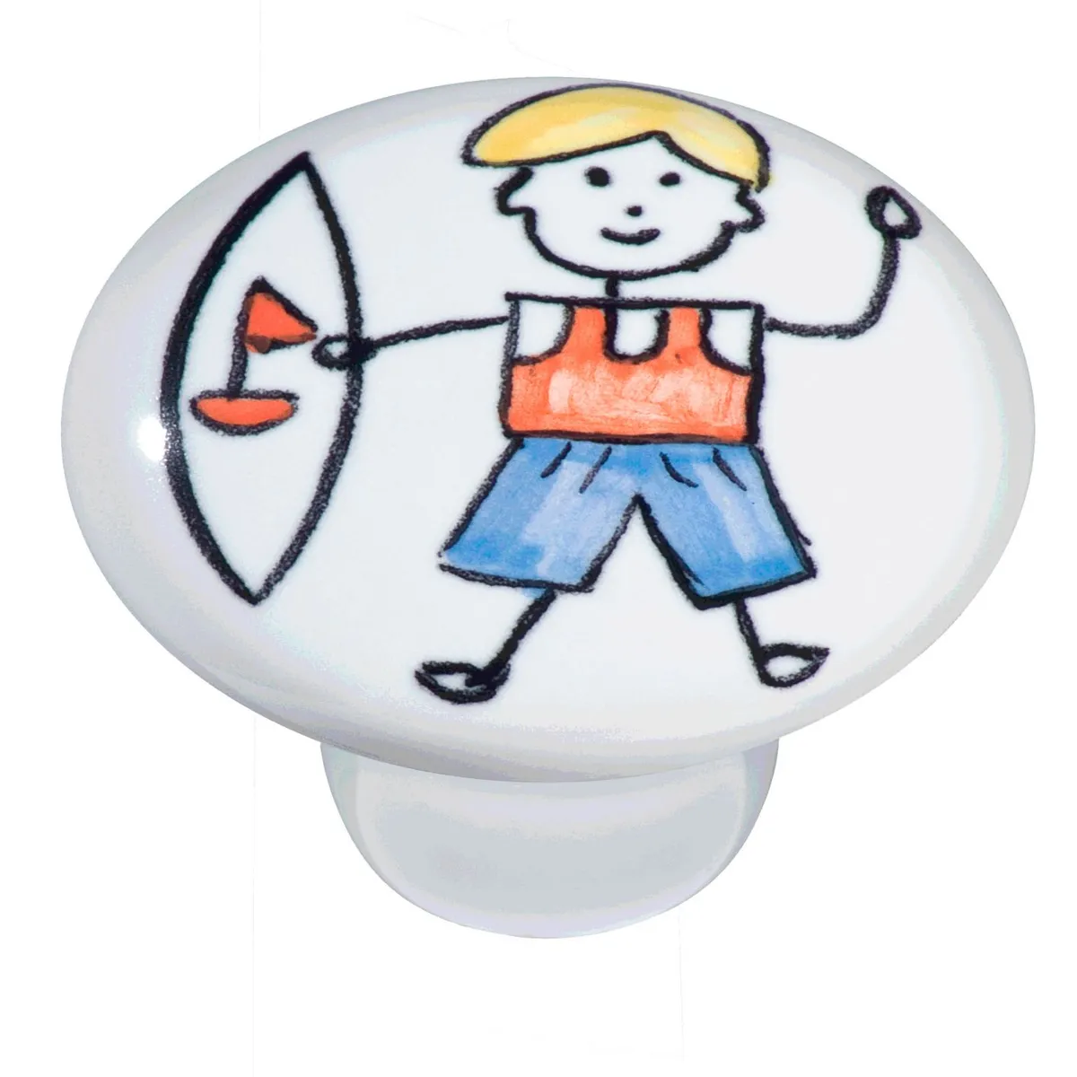 Puxador Ii1743 Menino Surf Crm, Branco, marca Italyline - Foto Principal