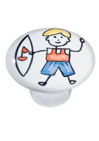 Puxador Ii1743 Menino Surf Crm, Branco
