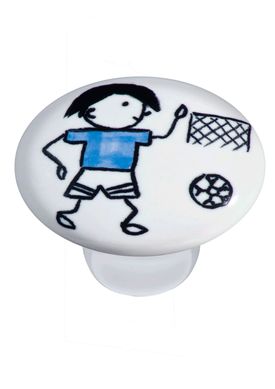 Puxador Ii1742 Menino Gol Crm, Branco