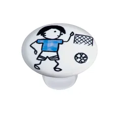 Puxador Ii1742 Menino Gol Crm, Branco