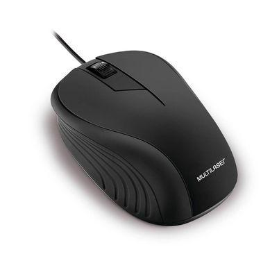 Mouse Emborrachado USB Preto