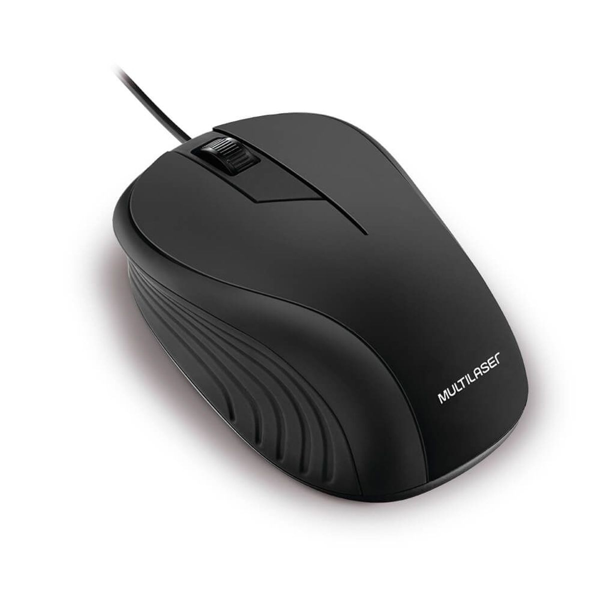 Mouse Emborrachado USB Preto, marca Multilaser - Foto Principal