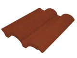 Telha Concreto Tradição Class Colonial, Vermelho, 42x33x4,3cm