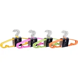 Conjunto 10 Cabides de Metal Emborrachado 40x0,4x18,5cm Colorido Just Home Collection
