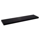 Prateleira Reta 100x25x6cm Preta