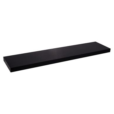Prateleira Reta 100x25x6cm Preta