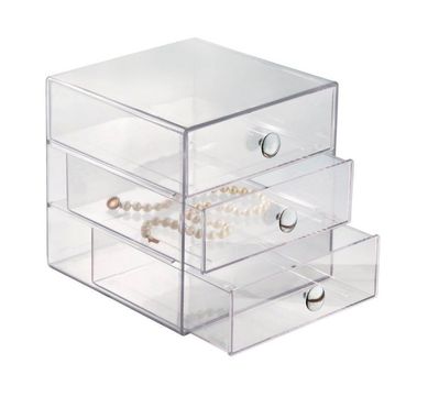 Organizador de Cosmticos 3 Gavetas, Acrlico