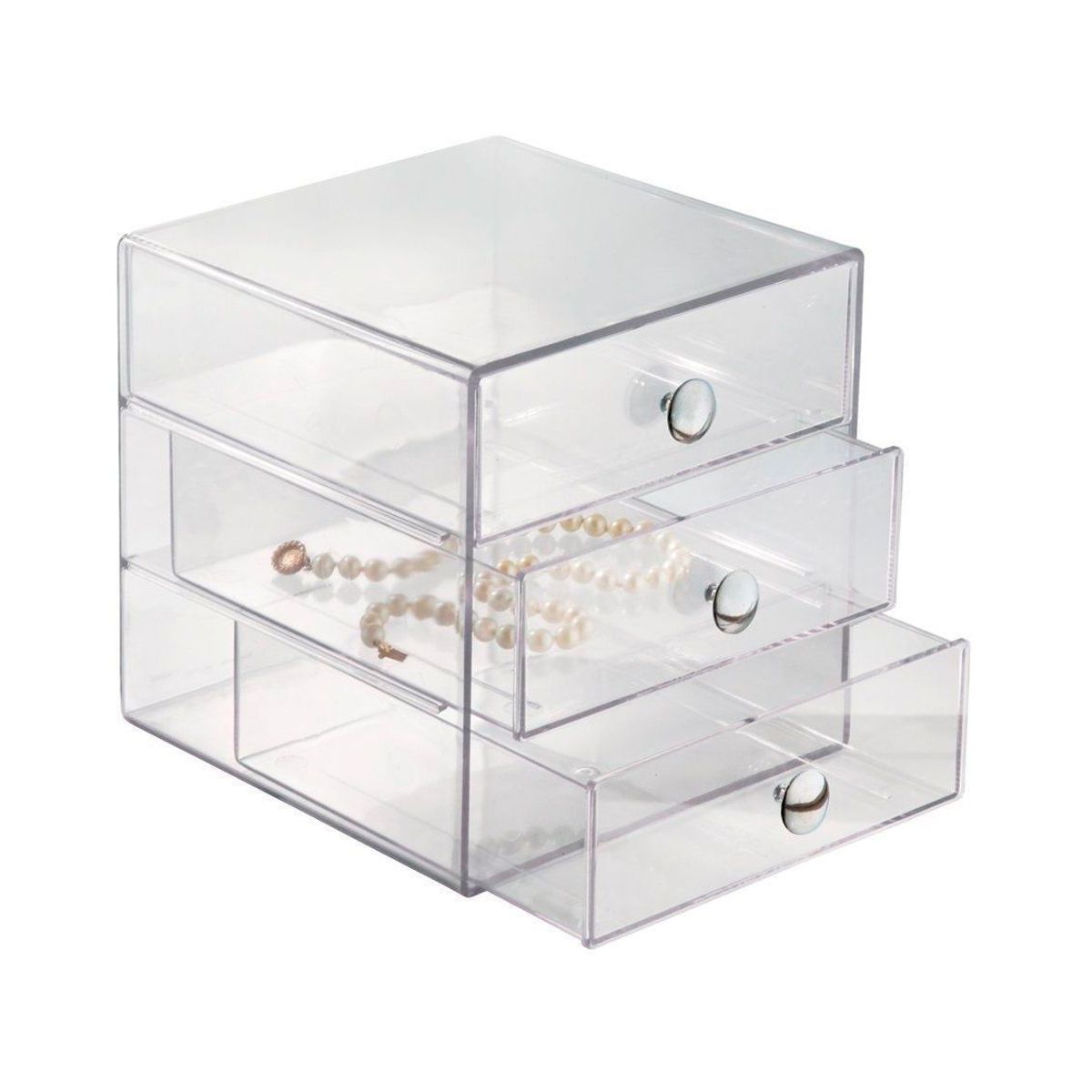 Organizador de Cosméticos 3 Gavetas, Acrílico, marca Interdesign - Foto Principal