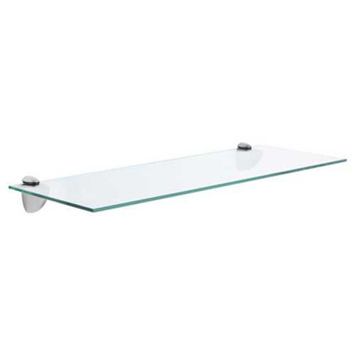 Prateleira de Vidro Retangular, Transparente, 60X20X06cm, marca Just Home Collection - Foto Principal