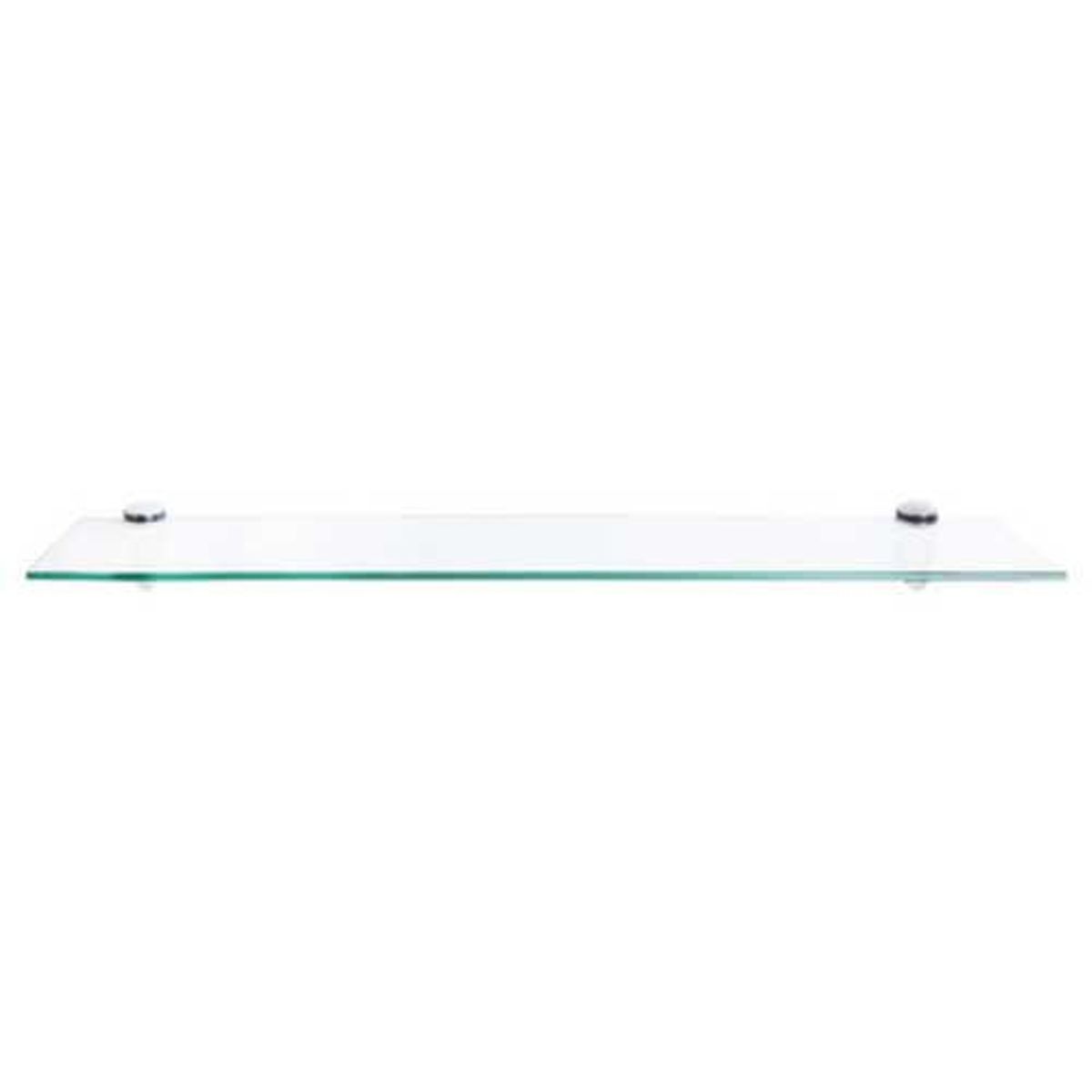 Prateleira de Vidro Retangular, Transparente, 60X20X06cm, marca Just Home Collection - Foto 2