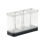 Organizador de Talheres com 3 Espaços Transparente
