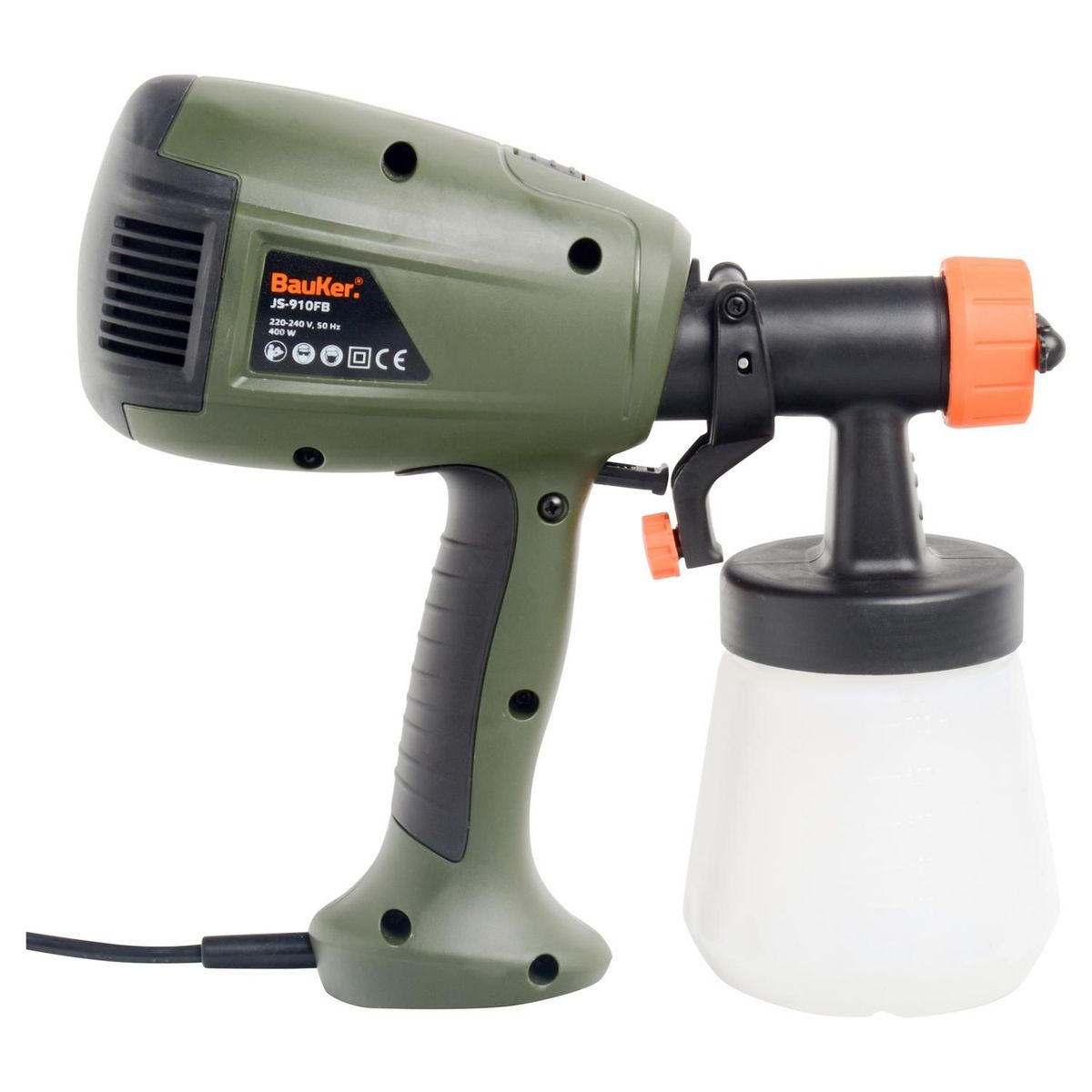 Pistola Pulverizadora 400W 127V Verde Bauker, marca Bauker - Foto 2