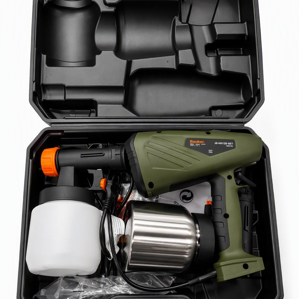 Kit Pistola para Pintura 500W 127V Verde Bauker, marca Bauker - Foto 2