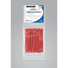 Abraçadeira Nylon T18R Vermelha 2,5X100mm Embalagem Com 100 Unidades