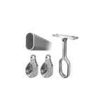 Kit Tubo Cabideiro Aluminio 0,9mmx1,5m 2x3x150cm Cinza