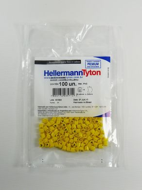 Identificao Cabos De 0,5 A 6,00 mm Amarelo Nmero 4 Embalagem Com 100 Unidades