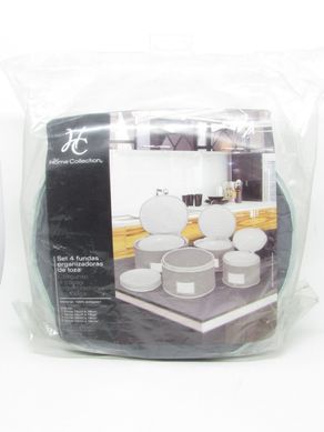 Conjunto 4 Capas Organizadora Loua 32x18cm Branco