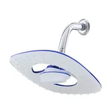 Ducha Retangular de Parede Branco e Cromada Lorenfall C16 7028